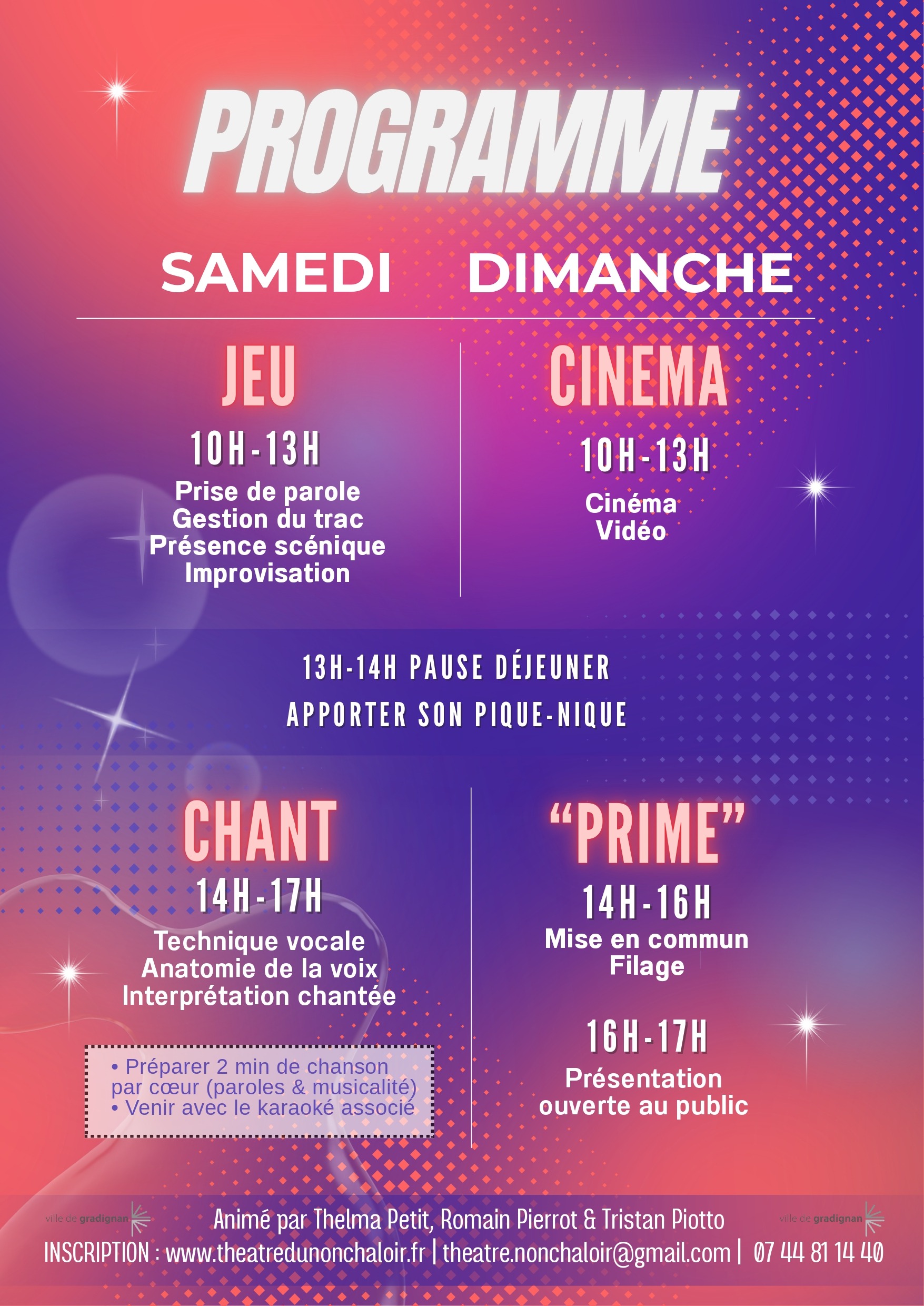 Stage de théâtre pour ados